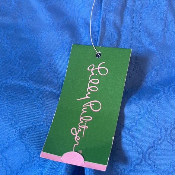 Lilly Pulitzer Blue Skinny Jeans with Diamond Pattern - Picture 3 of 5